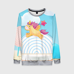 Женский свитшот Единорог со звездочкой