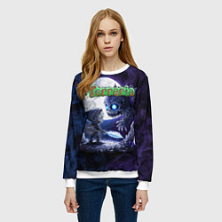 Свитшот женский Воин Террарии, цвет: 3D-белый — фото 2
