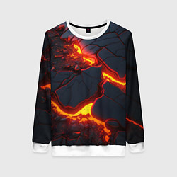 Женский свитшот Красивая неоновая лава