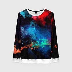 Свитшот женский Цветовая палитра, цвет: 3D-белый