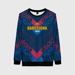 Свитшот женский Футбольные гранды барселона, цвет: 3D-черный