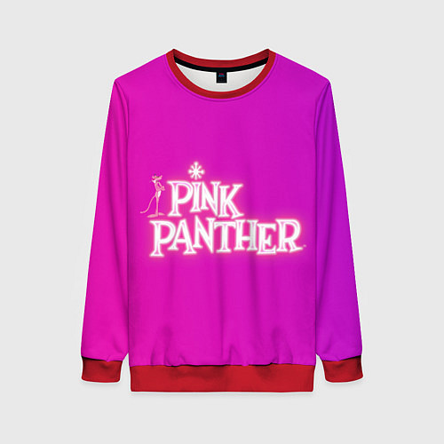 Женский свитшот Pink panther / 3D-Красный – фото 1