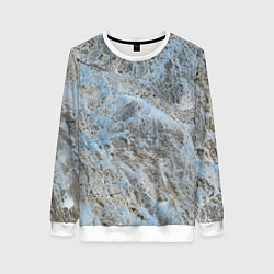 Свитшот женский Паутина белая, цвет: 3D-белый