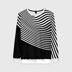 Свитшот женский Trendy raster pattern, цвет: 3D-белый