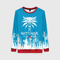 Свитшот женский The Witcher 3 Wild Hunt крутая, цвет: 3D-красный