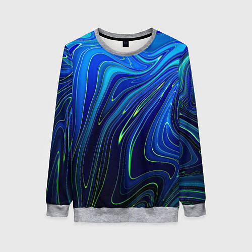 Женский свитшот Blurred colors / 3D-Меланж – фото 1