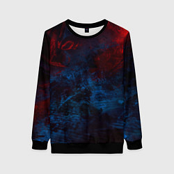 Женский свитшот Космическая абстракция битва