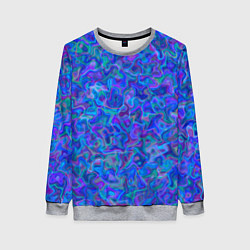 Свитшот женский Разводы масла на воде, цвет: 3D-меланж