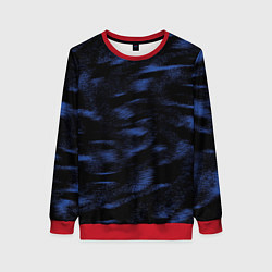 Женский свитшот Абстракция синего