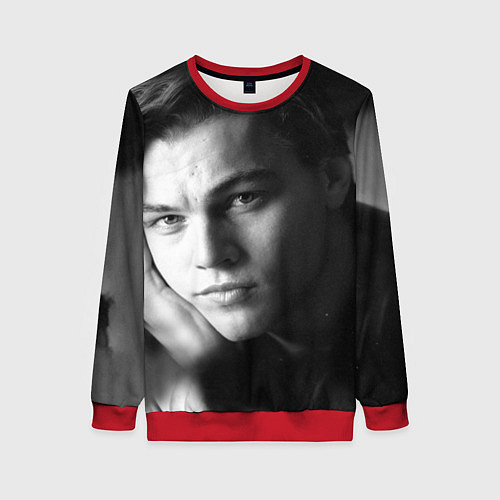Женский свитшот Леонардо Ди Каприо фото / 3D-Красный – фото 1
