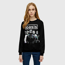 Свитшот женский Oasis группа, цвет: 3D-черный — фото 2