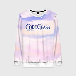 Свитшот женский Code Geass sky clouds, цвет: 3D-белый