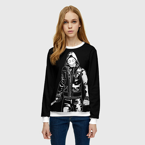 Женский свитшот Dead by daylight - Легион / 3D-Белый – фото 3