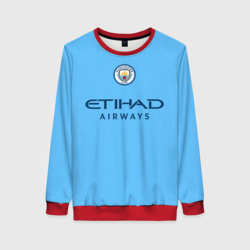 Женский свитшот Джек Грилиш Манчестер Сити форма 2223 домашняя / 3D-Красный – фото 1