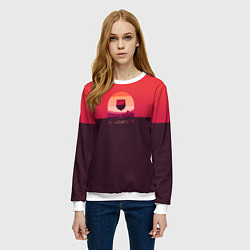 Свитшот женский Виноагент, цвет: 3D-белый — фото 2