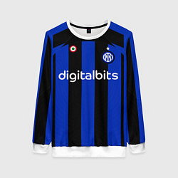 Свитшот женский ФК Интер форма 2223 домашняя, цвет: 3D-белый