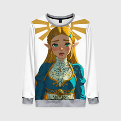 Свитшот женский The legend of Zelda - ahegao, цвет: 3D-меланж