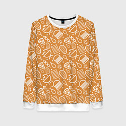 Свитшот женский Вкусный пикник, цвет: 3D-белый