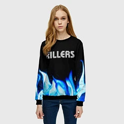 Свитшот женский The Killers blue fire, цвет: 3D-черный — фото 2