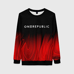 Женский свитшот OneRepublic red plasma