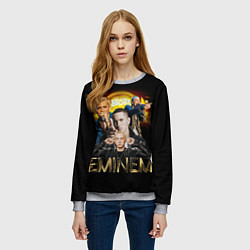 Свитшот женский Eminem, Marshall Mathers, цвет: 3D-меланж — фото 2