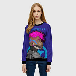 Свитшот женский RimWorld персонаж, цвет: 3D-черный — фото 2