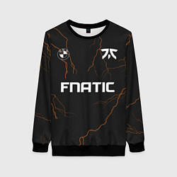 Свитшот женский Форма Fnatic молнии, цвет: 3D-черный