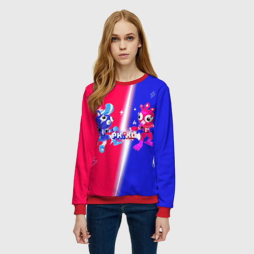 Женский свитшот Нулевая Гравитация PK XD / 3D-Красный – фото 3