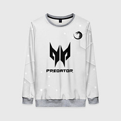 Свитшот женский TNC Predator white, цвет: 3D-меланж