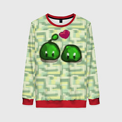 Женский свитшот Зеленые слаймы стардью