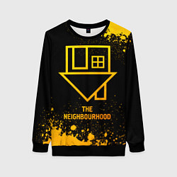 Свитшот женский The Neighbourhood - gold gradient, цвет: 3D-черный