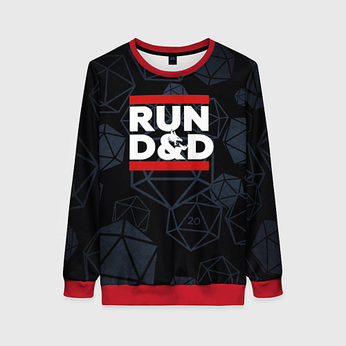 Женский свитшот Подземелья и драконы dnd / 3D-Красный – фото 1