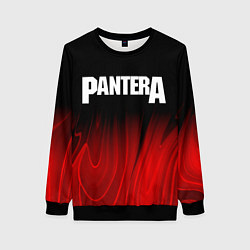 Свитшот женский Pantera red plasma, цвет: 3D-черный