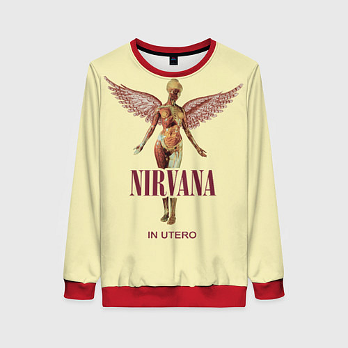 Женский свитшот Nirvana - In utero / 3D-Красный – фото 1
