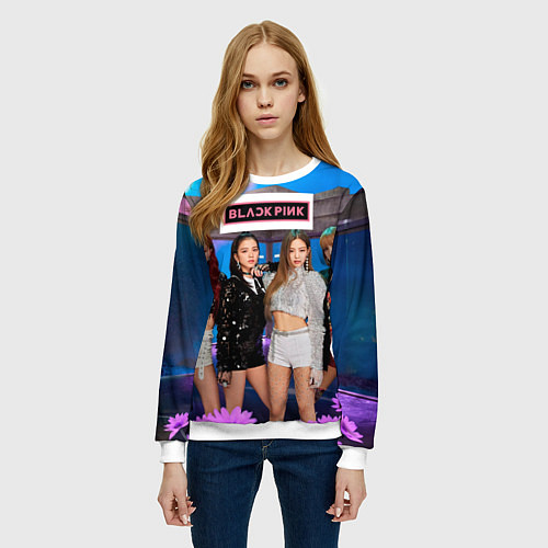 Женский свитшот Kpop Blackpink / 3D-Белый – фото 3
