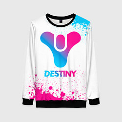 Свитшот женский Destiny neon gradient style, цвет: 3D-черный