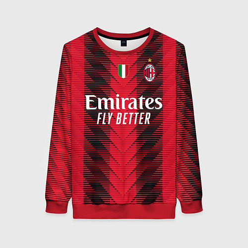 Женский свитшот Златан Ибрагимович Милан форма 2324 домашняя / 3D-Красный – фото 1