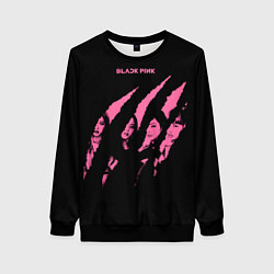 Свитшот женский Blackpink Tearing with claws, цвет: 3D-черный