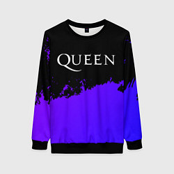 Женский свитшот Queen purple grunge
