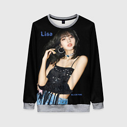 Свитшот женский Blackpink Lisa in jeans, цвет: 3D-меланж