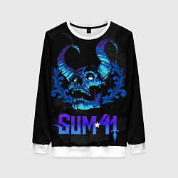 Женский свитшот Sum41 horns skull
