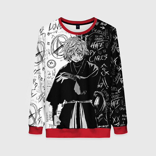 Женский свитшот Инсайд Габимару - Адский рай / 3D-Красный – фото 1