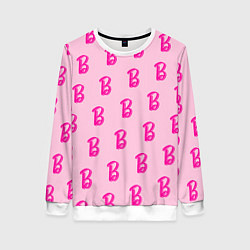 Женский свитшот Барби паттерн буква B