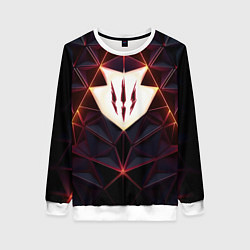 Свитшот женский The Witcher Logo Triangle, цвет: 3D-белый