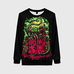 Свитшот женский Bring me the horizon dinosaurs, цвет: 3D-черный