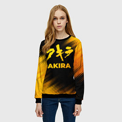 Свитшот женский Akira - gold gradient, цвет: 3D-черный — фото 2