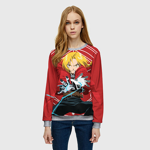 Женский свитшот Edward magic / 3D-Меланж – фото 3