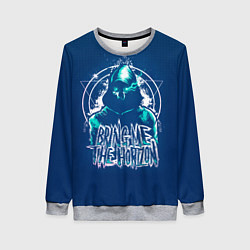 Свитшот женский Bring Me The Horizon Scull, цвет: 3D-меланж