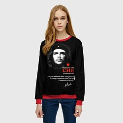 Свитшот женский Che Guevara автограф, цвет: 3D-красный — фото 2