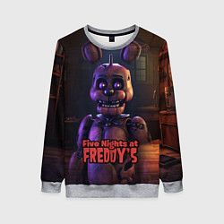 Свитшот женский Five Nights at Freddys Bonnie, цвет: 3D-меланж